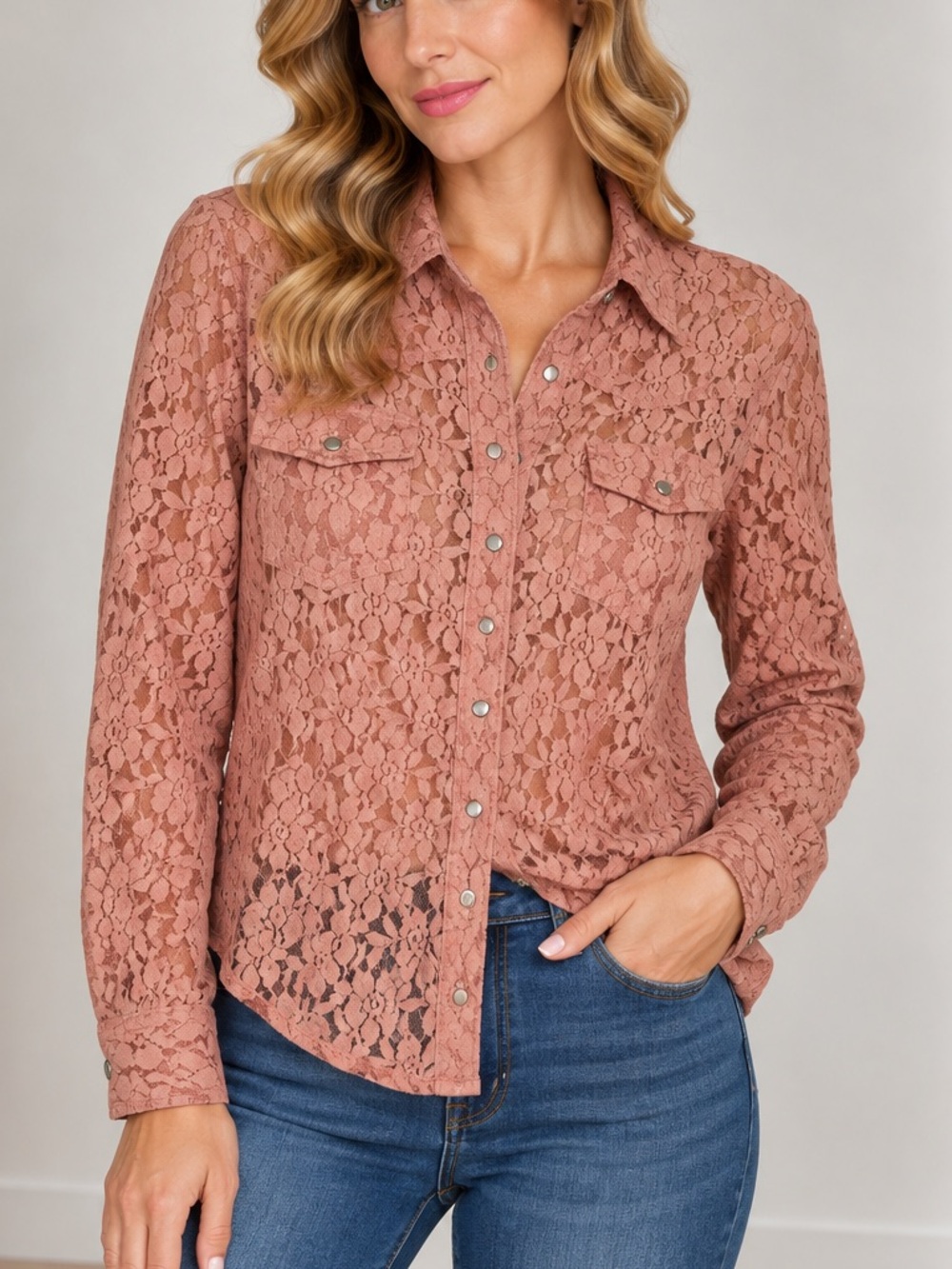 Vintage Alamosa‎ Lace Blouse